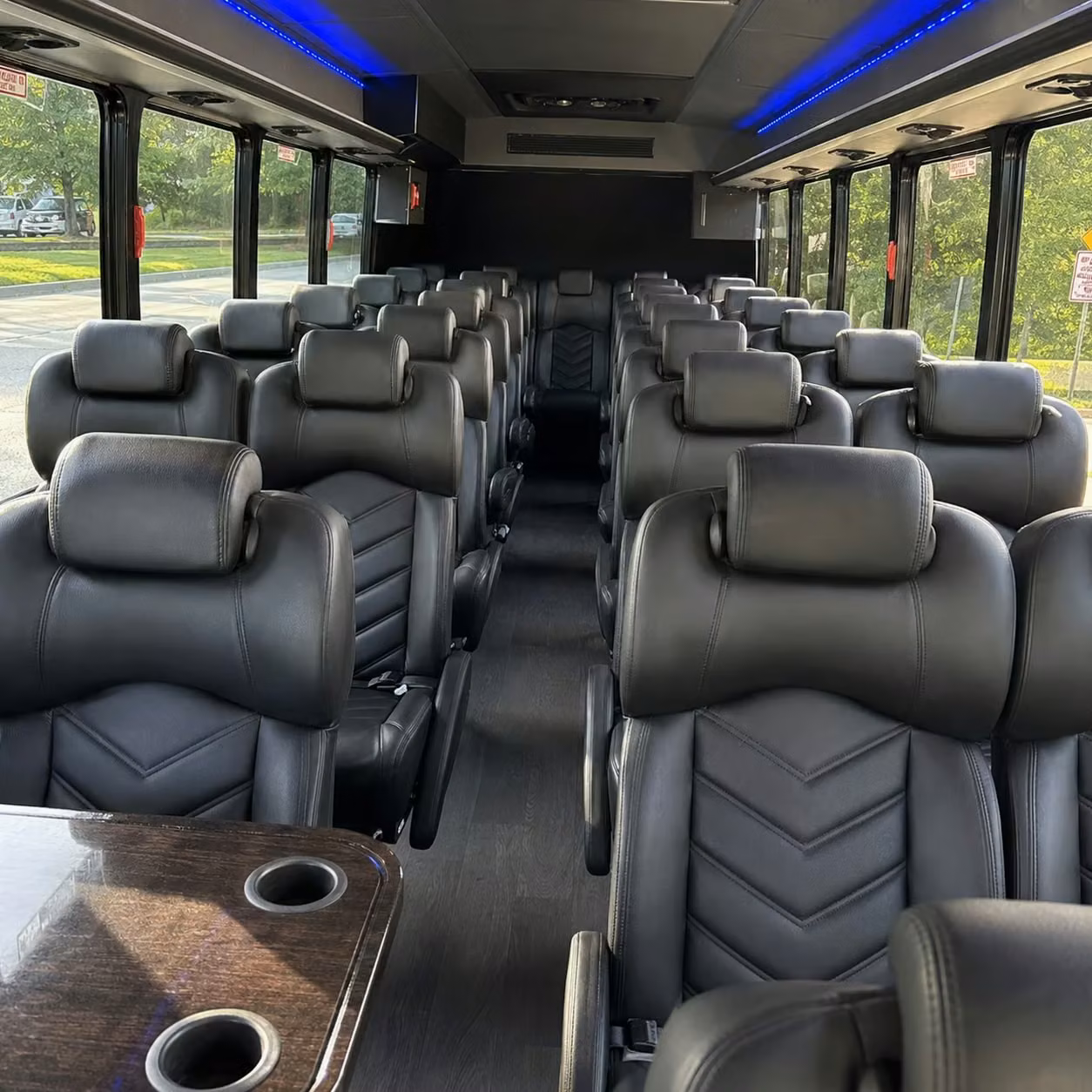 28 passenger minibus inside