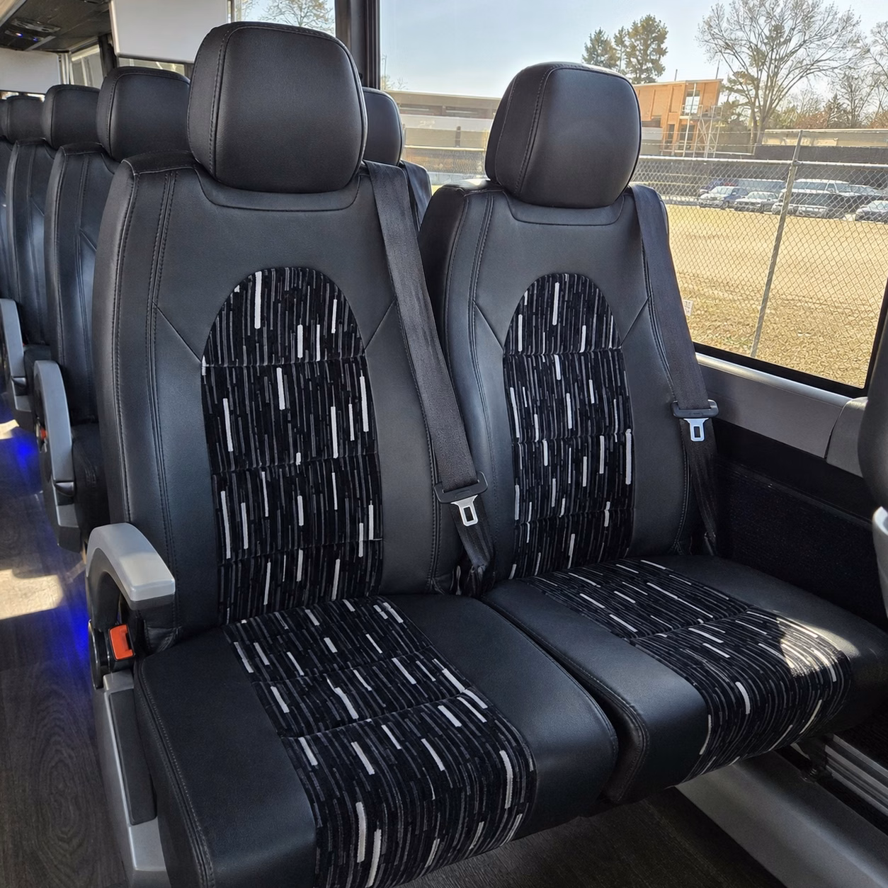 menifee charter bus rental interior